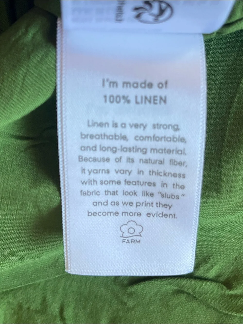 Farm Rio: Green Monstera Leaf Sleeveless Euroflax Premium Linen Maxi
Dress S - Picture 8 of 8